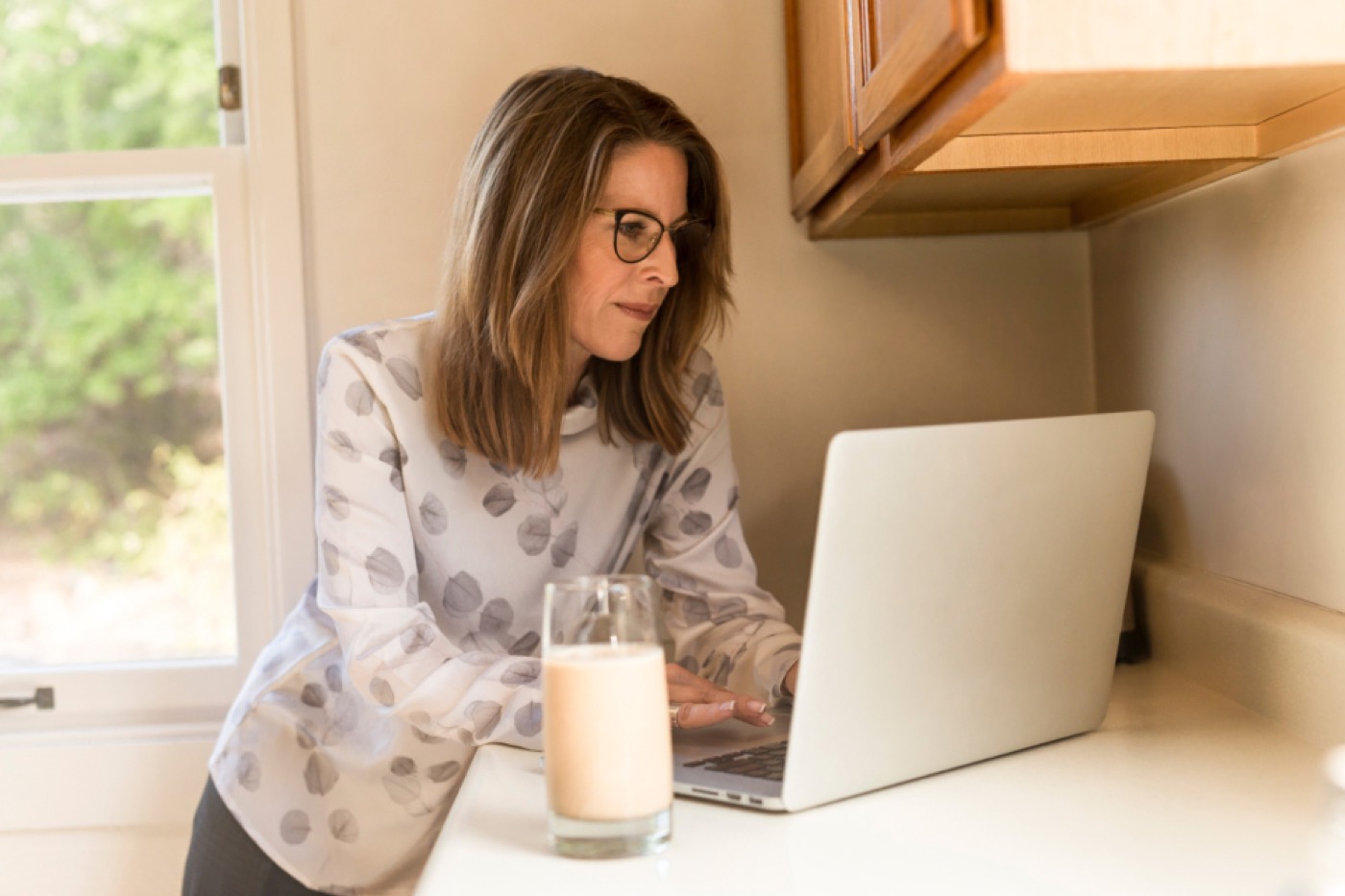 Accountant reviewing a client's numbers