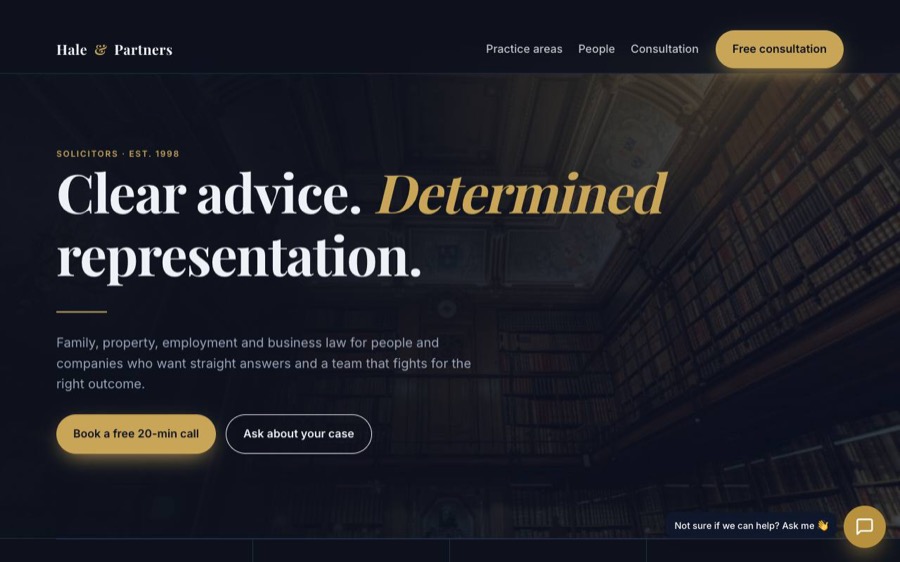 Law firm sample site