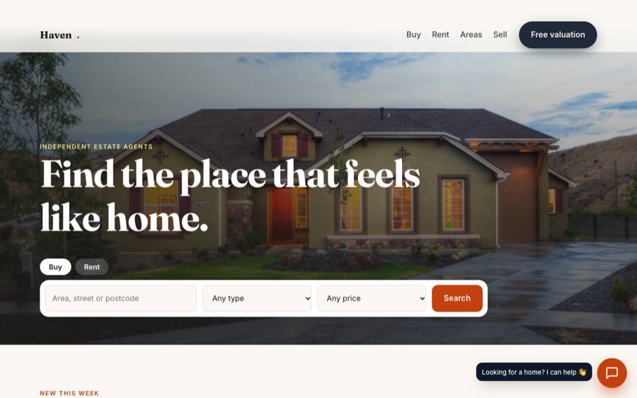 Real estate sample site